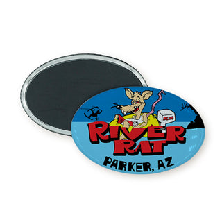 Parker  AZ   River Rat Oval Badge Magnet