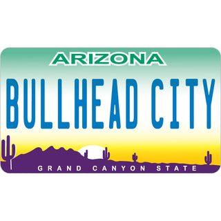 Bullhead City on Arizona License Plate Sticker