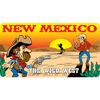 New Mexico   Desert Gunfighter Scene Sticker