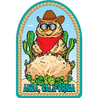 ANZA Tumbleweed Snowman Sticker