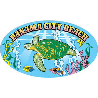 OK3 Panama City Beach Turtle in the Sea Sticker