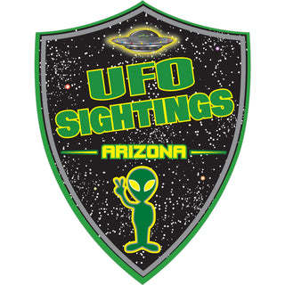 Arizona UFO Sightings Shield Sticker