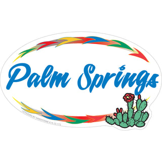 OK4 Palm Springs  CA Cactus Arrow Graphic (00013) Sticker