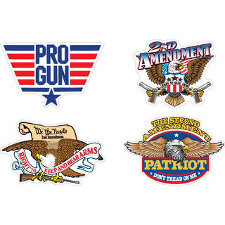 Novelty   4 Up Pro Gun Sticker
