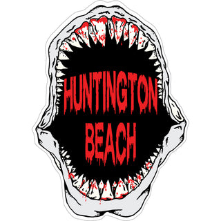 Huntington Beach   Shark Jaw Sticker