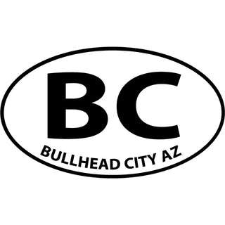 BULLHEAD CITY EURO OVAL Sticker