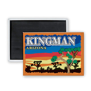 kingman sunset Rectangle Badge Magnet