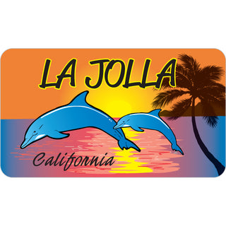 La Jolla Dolphins Sunset Sticker