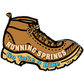 OK4 Running Springs Take a Hike Boot (00286) Sticker