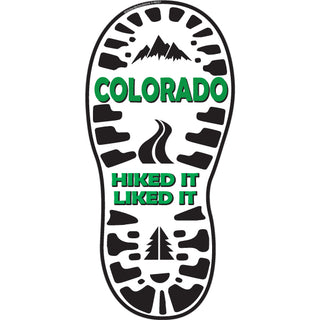 OK4 Colorado Hiked It Like It Boot Print Sticker