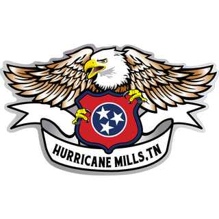 OK4 Hurricane Mills Tennessee Eagle Shield Sticker