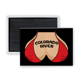 Bikini Top Boobs   Colorado River Bikini Top Boobs Rectangle Badge Magnet