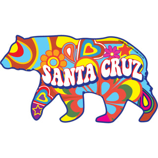 OK4 Santa Cruz Hippie Bear Sticker