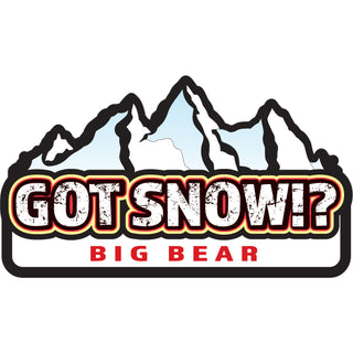 Big Bear Got Snow Sticker