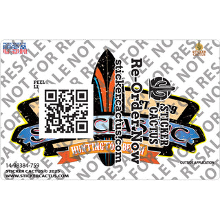 Huntington Beach Surfer Sticker