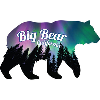 Big Bear California   Northern Lights Bear Sticker