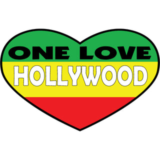 Hollywood One Love Heart Sticker