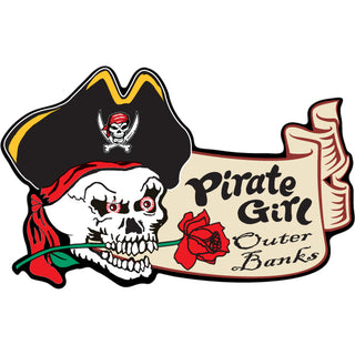 Outer Banks Pirate Girl Sticker