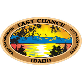 Last Chance  Idaho   Lake Scene Sticker