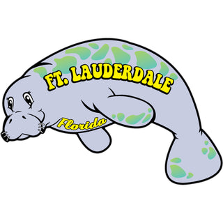 Ft Lauderdale Manatee Sticker