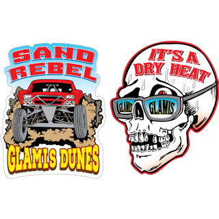 Glamis   Sand Rebel & Dry Heat Skull Sticker