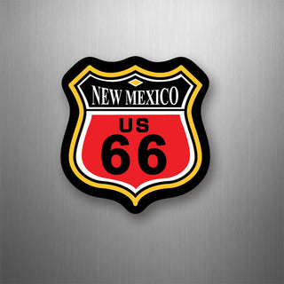 New Mexico   Route 66 Color Shield New Mexico Flexible Magnet