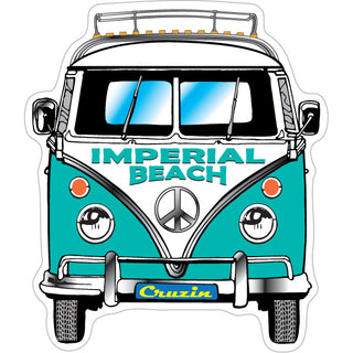 Imperial Beach  CA   Bus Front View Sticker