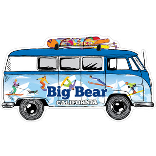 Big Bear  California   Winter Bus Side View Sticker