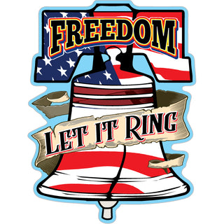 Novelty   Freedom Let it Ring Bell Sticker