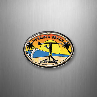 Hermosa Beach  California   Endless Summer 3D Magnet