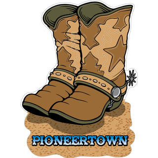 Pioneertown  CA   Cowboy Boots Sticker