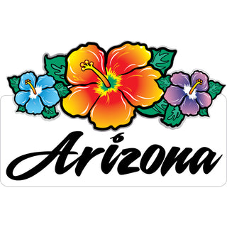 Arizona Triple Hibiscus Sticker