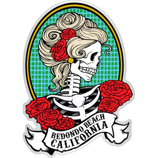 Redondo Beach  California   Catrina Side View Sticker