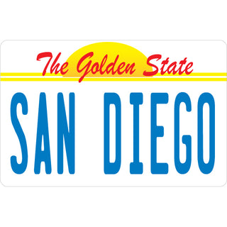 San Diego   Golden State License Plate Sticker