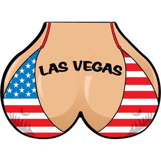 Las Vegas   Flag Bikini Top Sticker