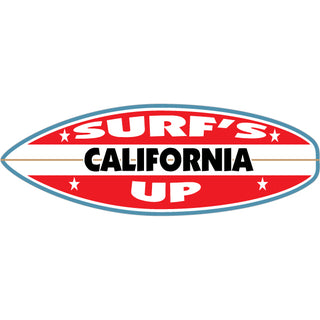 California Surf's Up Surfboard Sticker