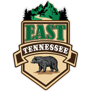 East Tennessee   Bear Vertical Sticker