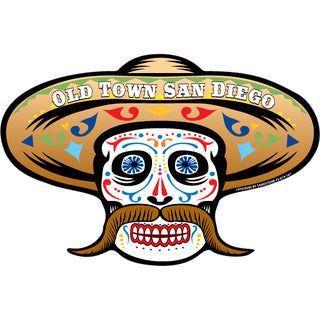 OK4 Old Town San Diego Fu Man Chu Sombrero (00674) Sticker