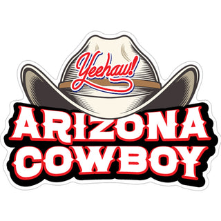 Arizona Yeehaw Cowboy Hat Sticker