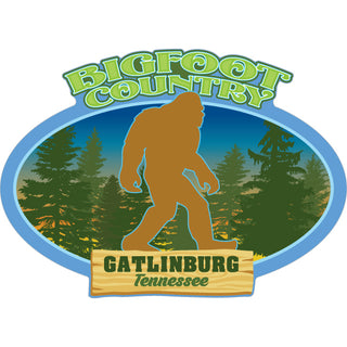 Gatlinburg Bigfoot Country Sticker