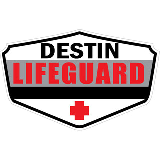 OK4 Destin Lifeguard Shield Sticker