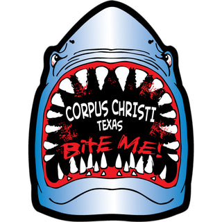 Corpus Christi  TX   Bite Me Shark Sticker