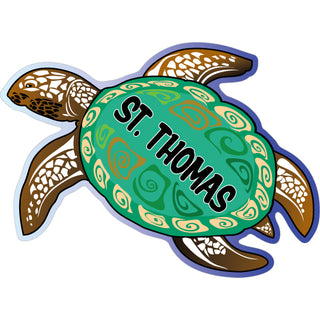 St. Thomas Green Sea Turtle Sticker