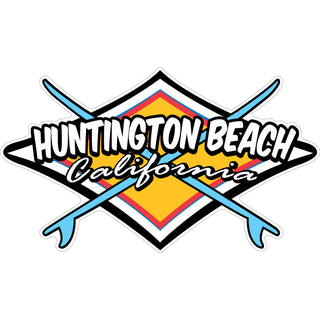 Huntington Beach  CA   Diamond Crossing Surfboards Sticker