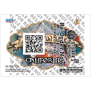Huntington Beach Conch Shell Sticker