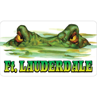 Ft Lauderdale Alligator Eyes Sticker