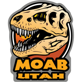 OK4 Moab  UT Dinosaur Skull (0425 01059 14) Sticker