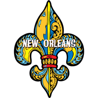 Color Fleur De Lis New Orleans Sticker