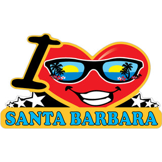 OK4 I Heart Face Santa Barbara (27194) Sticker
