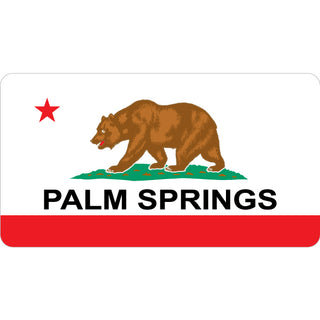 Palm Springs   California Flag Sticker